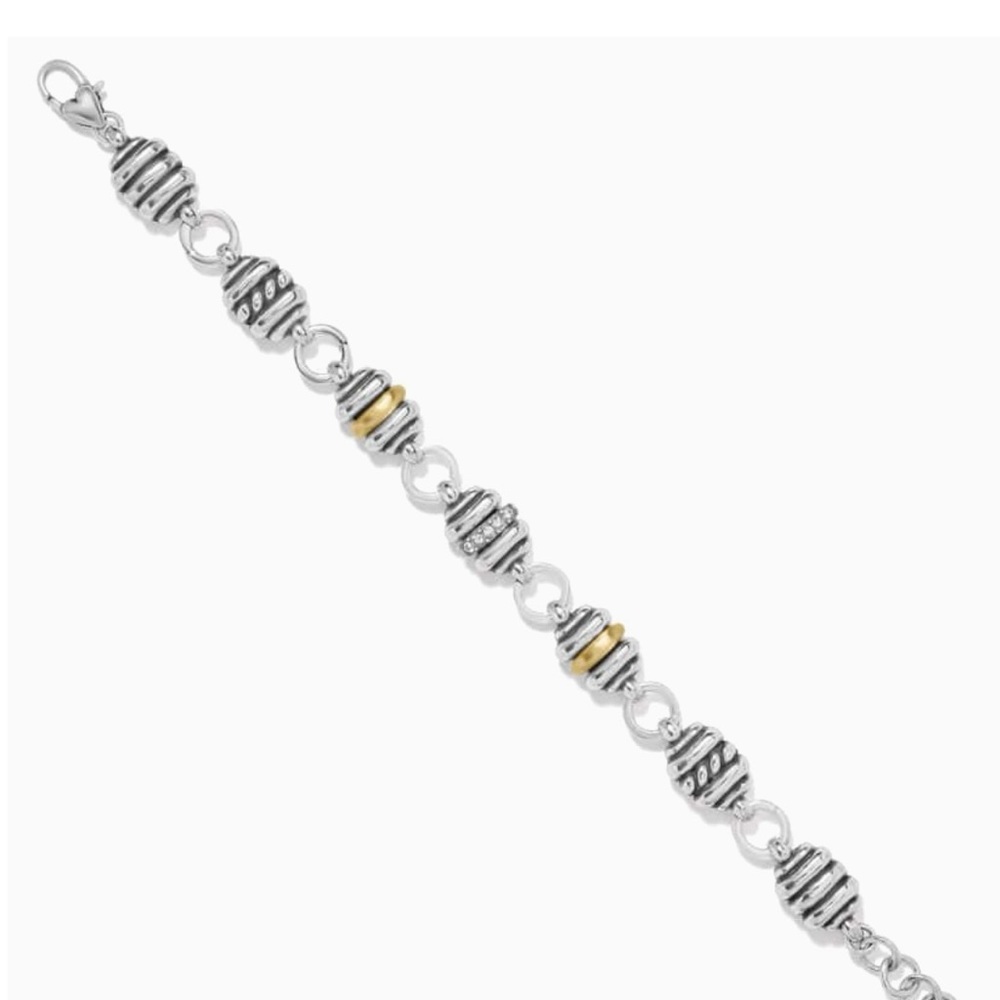 Brighton Charlotte Silver Gold-Tone Bracelet NWT - Picture 7 of 12